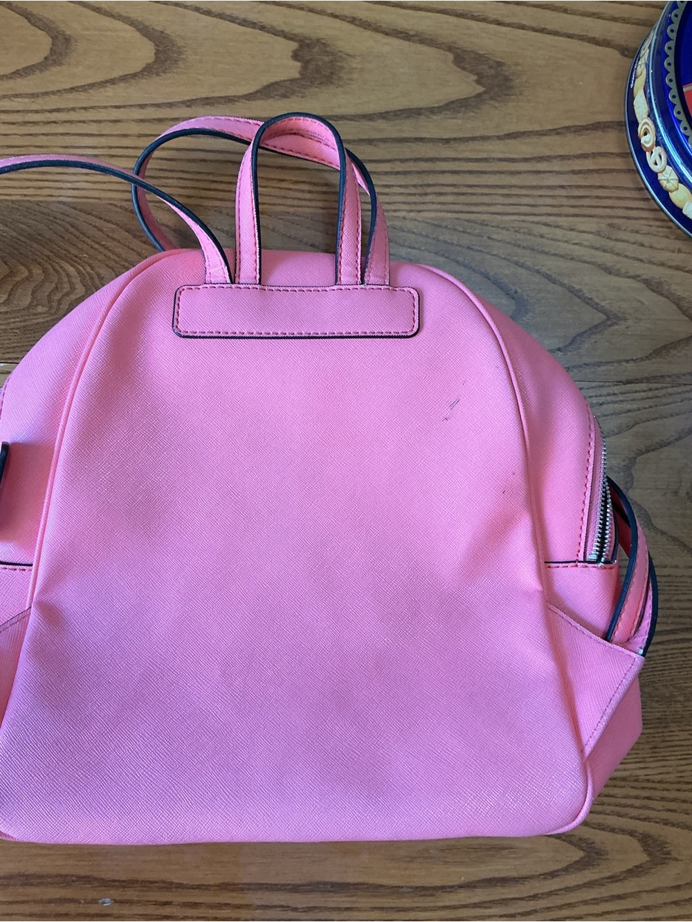GUESS Pink Backpack with Front Embossed Logo - Picture 3 of 7